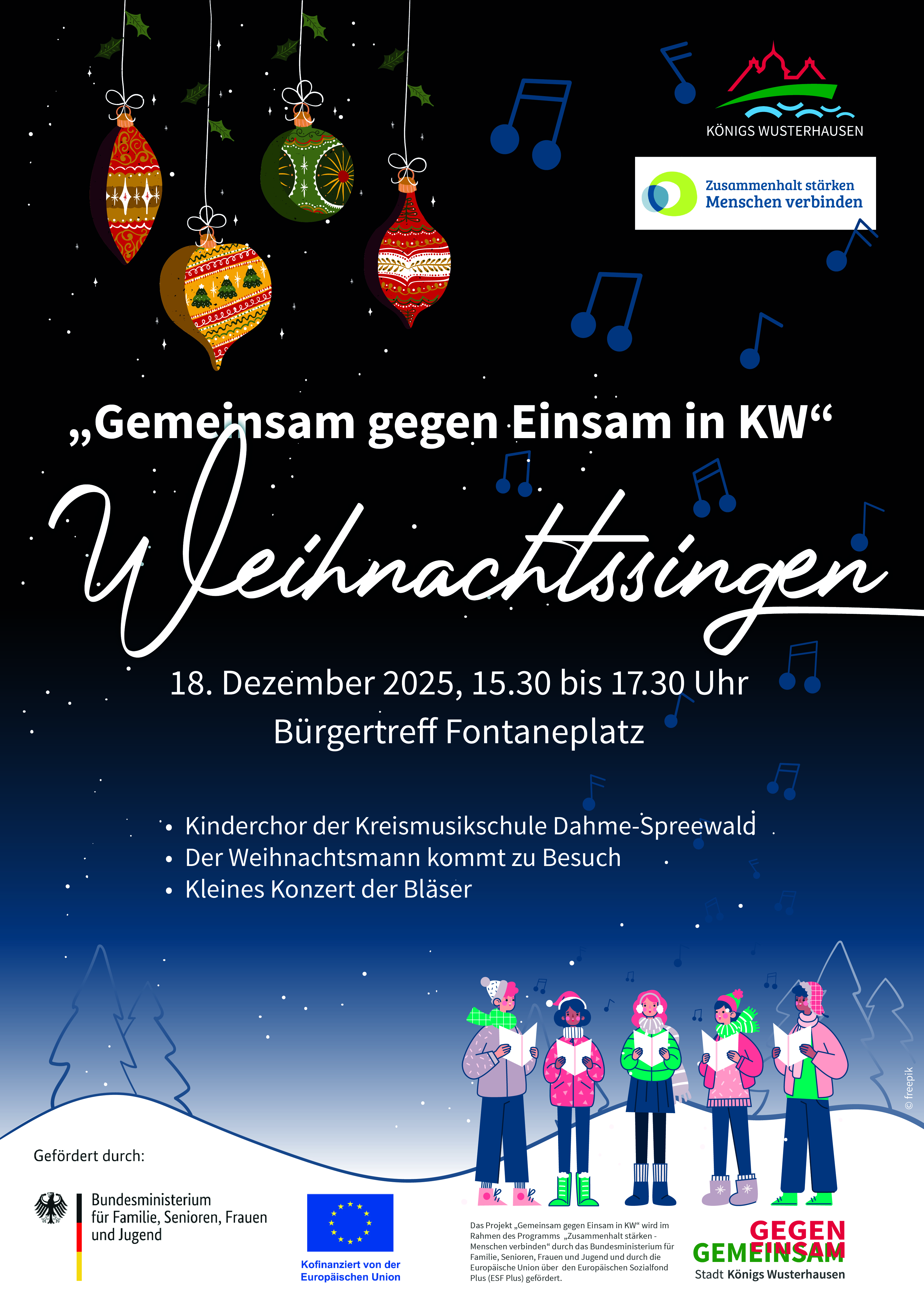 Weihnachtssingen2025 Wohnungsgenossenschaft Königs Wusterhausen eG – Weihnachtssingen