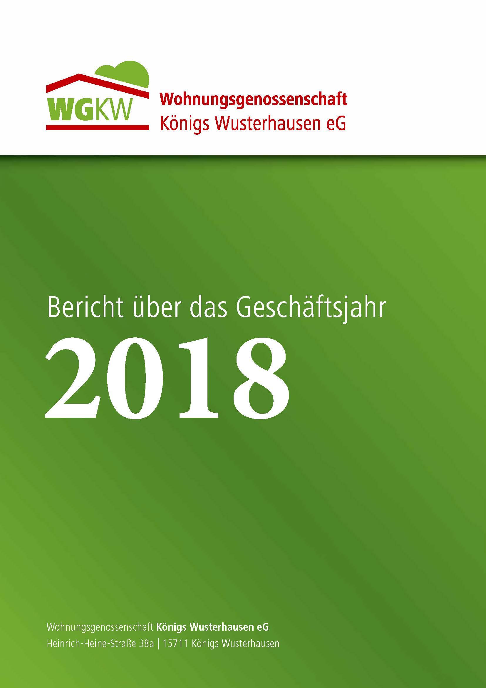 Der Geschäftsbericht 2018 zum Download