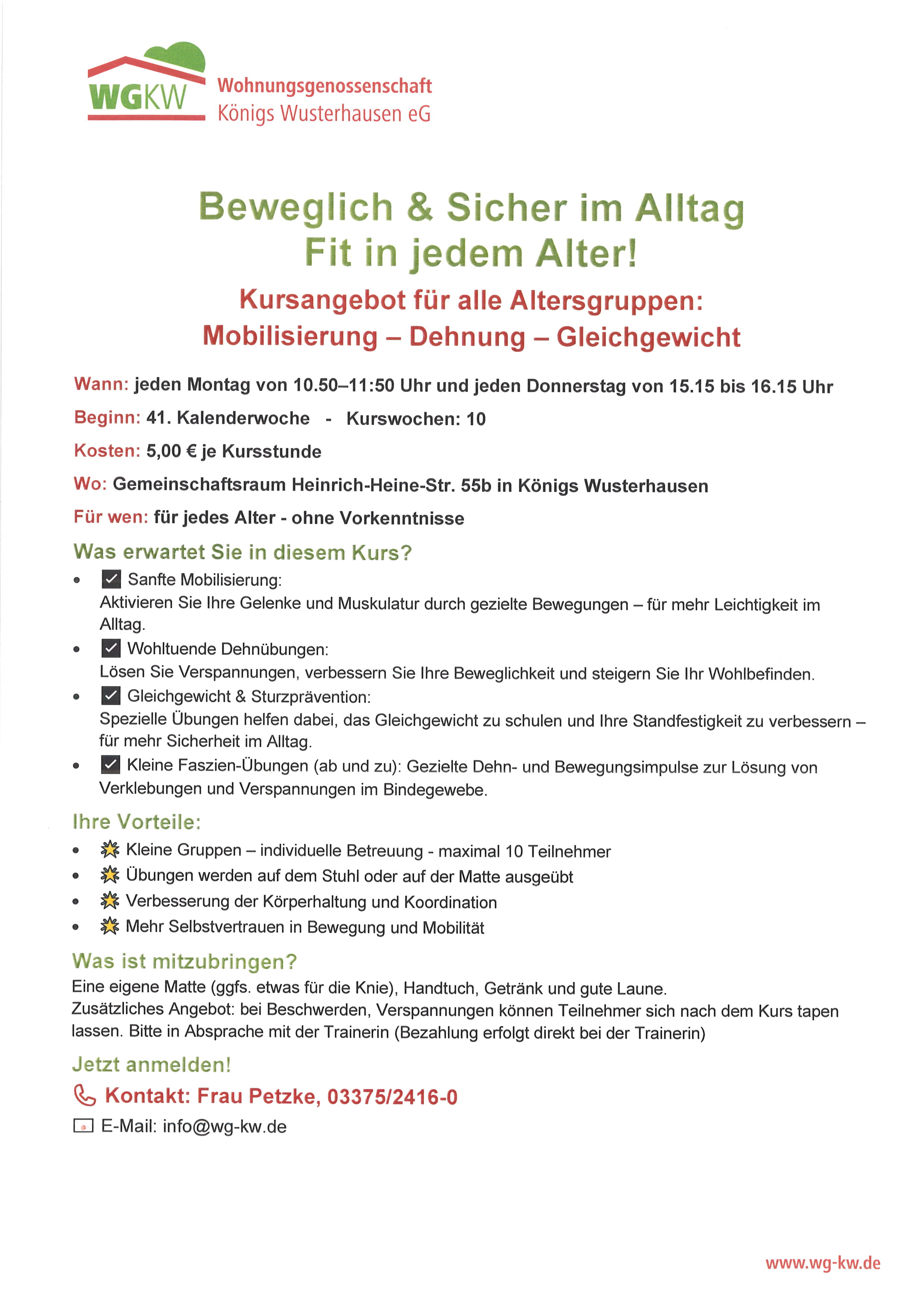 Kursangebot%20Mobilisierung Wohnungsgenossenschaft Königs Wusterhausen eG – Kursangebot: Mobilisierung-Dehnung-Gleichgewicht