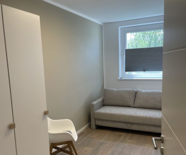 Blick auf Gästezimmer