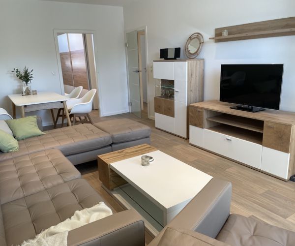 Blick auf den Fernseher